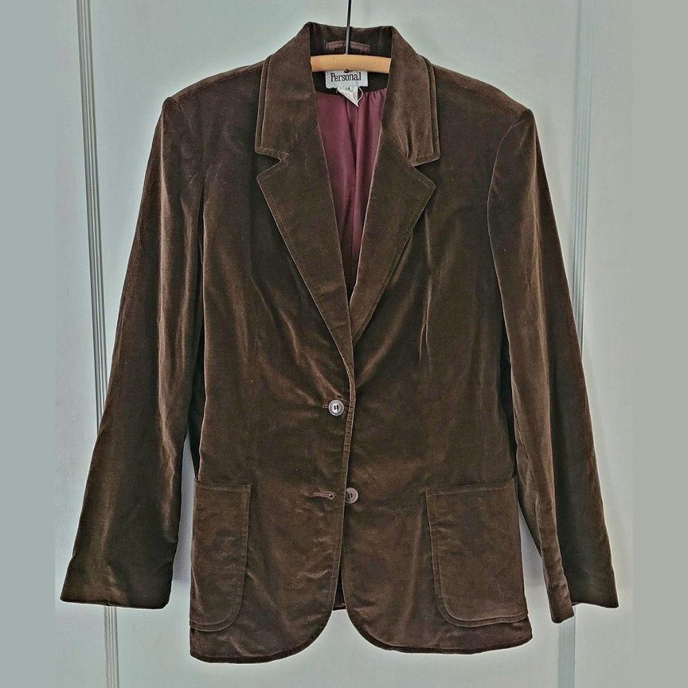 Vintage Faux Suede Blazer